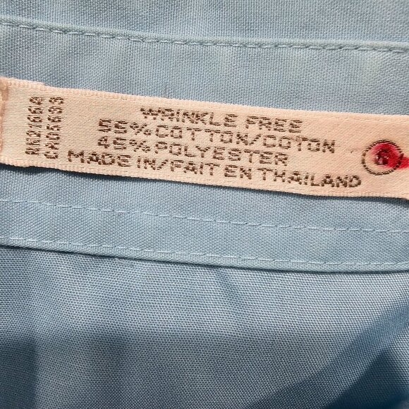 Women's Foxcroft Button Down Cotton Blend Shirt Light Blue Size 6 - Picture 5 of 7